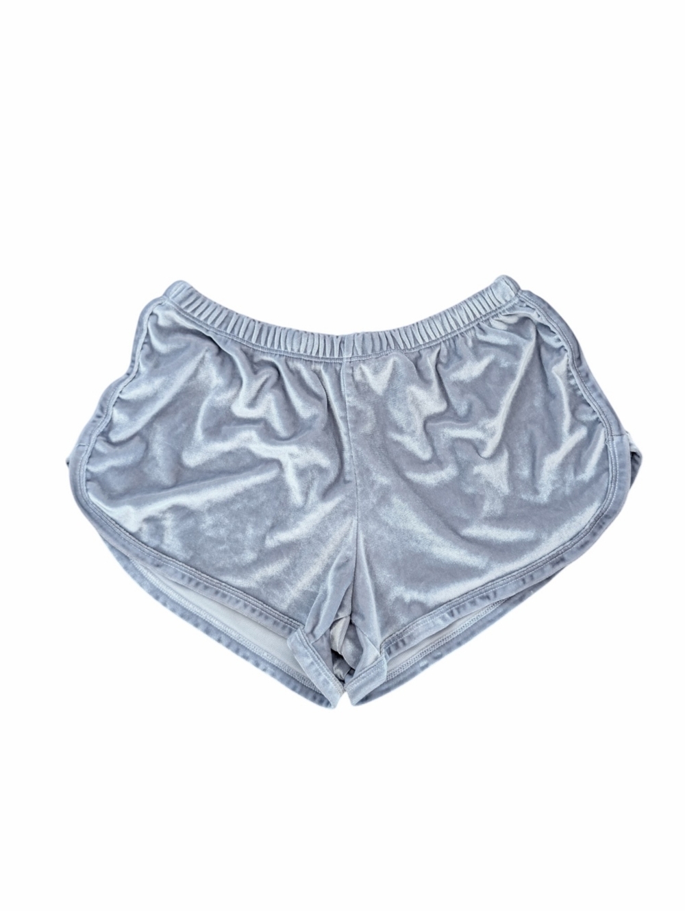 John Galt (Brandy Melville Lisette Gray Velour Track Shorts One Size Fits XS-S